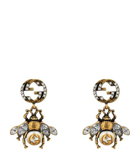 gucci bee earings|double g gucci earrings.